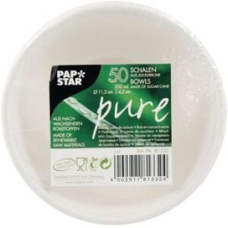 PAPSTAR Skål Bagasse 200ml 50/fp