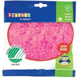 PLAYBOX Rörpärlor rosa 6000/fp