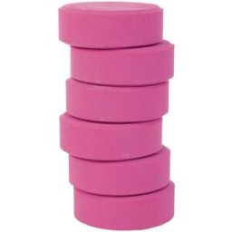 PLAYBOX Färgpuckar 57mm, rosa 6/fp