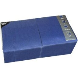 PAPSTAR Servett 3-lagers, ¼-vikt, 33 cm, mörkblå 250/fp