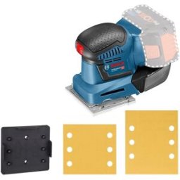 Bosch Planslip GSS 18 V-LI, med tillbehörssats, utan batteri & laddare
