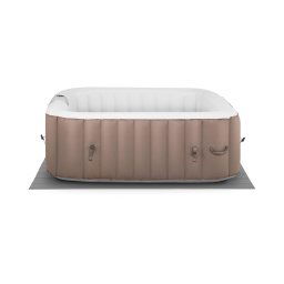 Uppblåsbart spa - 900 L - 6 personer - 130 luftdysor - Beige/vit