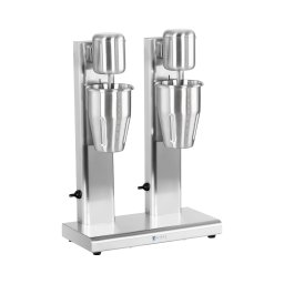 Milkshakemaskin - Dubbel - 2 x 1 L - 15 000 rpm - Rostfritt stål