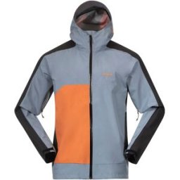 Bergans Men's Vaagaa Light 3L Shell Jacket Husky Blue/Black/Faded Orange M