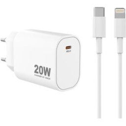 USB-C laddare 20W + lightning