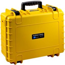 B&W Outdoor Case typ 5000 gul med skuminteriör
