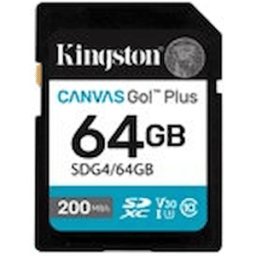 Kingston Canvas Go! Plus - Flash-minneskort - 64 GB - Video