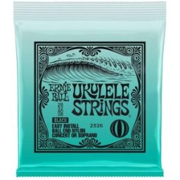 Ernie Ball 2326 Black Nylon Ball-end Ukulele Strings