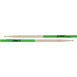 Zildjian Super 7A Green Dip Maple Drumsticks Wood Tip
