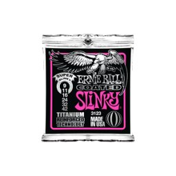 Ernie Ball 3123 Coated Titanium RPS Super Slinky 009-042