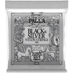 Ernie Ball 2406 Nylon Black And Silver
