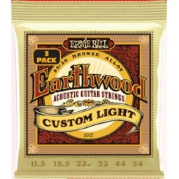 Ernie Ball 3007 Earthwood 80/20 Bronze 0115-054 3-pack