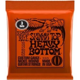 Ernie Ball 3215 Skinny Top Heavy Bottom 010-052 3-pack