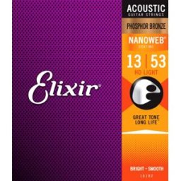 Elixir 16182 Acoustic Phosphor Bronze Nanoweb 013-053