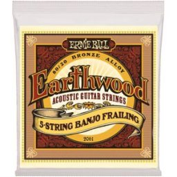 Ernie Ball 2061 Earthwood 5-string Banjo Frailing 010-024