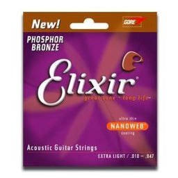 Elixir 16002 Acoustic Phosphor Bronze Nanoweb 010-047