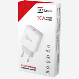 TELE System EU 20 W USB-C PD-laddare