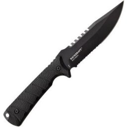 Master Cutlery Elite Tactical Bowie Serrated Black - Fixed Blade Knife