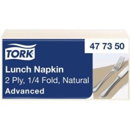 TORK Servett Lunch 2-lags natur 200/fp
