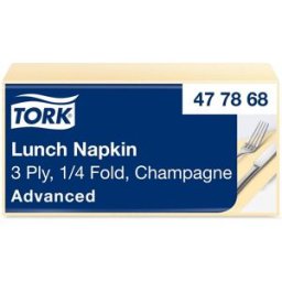 TORK Servett Lunch Mjuk 3-lags champagne 150/fp