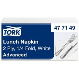 TORK Servett Advanced 2-lag 33x33cm vit 200/fp