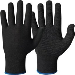 GRANBERG Textilhandske 0484 noppor svart 9