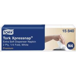 TORK Servett xpressnap N4 Premium 2-lags vit 500/fp