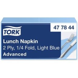 TORK Servett Lunch 2-lags ljusblå 200/fp