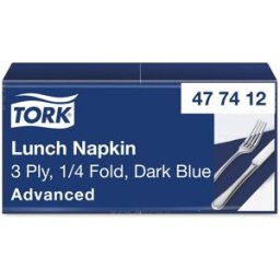 TORK Servett Lunch Mjuk 3-lags mörkblå 150/fp