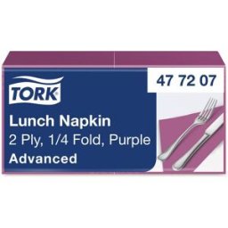 TORK Servett Lunch 2-lags lila 200/fp