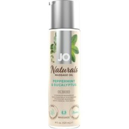 System JO - Naturals Massage Oil - Peppermint And Eucalyptus - 120 ml