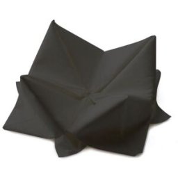 DUNI Servett 3-lagers, enfärgad, ¼-vikt, 33 cm, svart 125/fp
