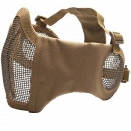 ASG Metal Mesh Mask with Cheek Pads and Ear Protection (Färg: Tan)