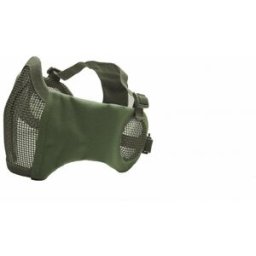 ASG Metal Mesh Mask with Cheek Pads and Ear Protection (Färg: Oliv)