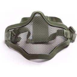 ASG Strike Systems Airsoft Metal Mesh Mask Lower Half (Färg: OD Green)