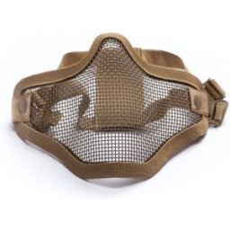 ASG Strike Systems Airsoft Metal Mesh Mask Lower Half (Färg: Tan)