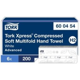 TORK Pappershandduk Xpress Komprimerad Mjuk Multifold Advanced H2 1200/fp