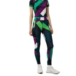 J.Lindeberg Margit Print Tights Green Flag