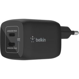 Belkin Boost Charge 65w Usb-C Väggladdare - 2-Port - Svart