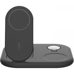 Belkin Boost Charge Qi2 15w Magnetisk 3-In-1 Laddningsplatta - Svart
