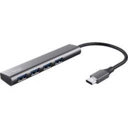 Trust Halyx Aluminium Usb-C Till 4-Port Usb-A 3.2 Hub