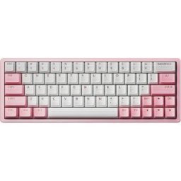 Scyrox Xpunk 63 Magnetiskt 60% Ansi Gaming Tangentbord - Rosa/vitt
