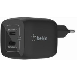 Belkin Boost Charge 45w Usb-C Väggladdare - 2-Port - Svart