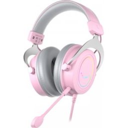 Fifine Ampligame H3 Gaming Headset Rgb - Rosa