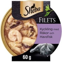 Sheba Kyckling, Räka Och Fisk I Sås 60 G