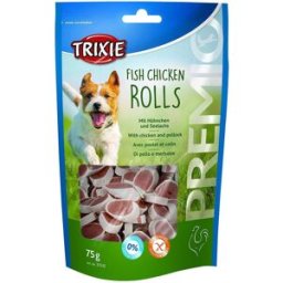 Trixie Premio Fisk- & Kycklingrullar 75 G