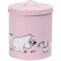 Moomin Mumin Förvaringsburk För Hund & Katt Rosa