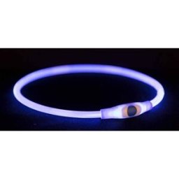 Trixie Flash Light Lysande Hundhalsband Blå 40 cm