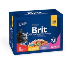 Brit Premium Multipack Fisk & Kött Bitar I Sås 12x100 G