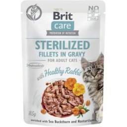 Brit Care Cat Adult Sterilized Kanin I Sås 85 G